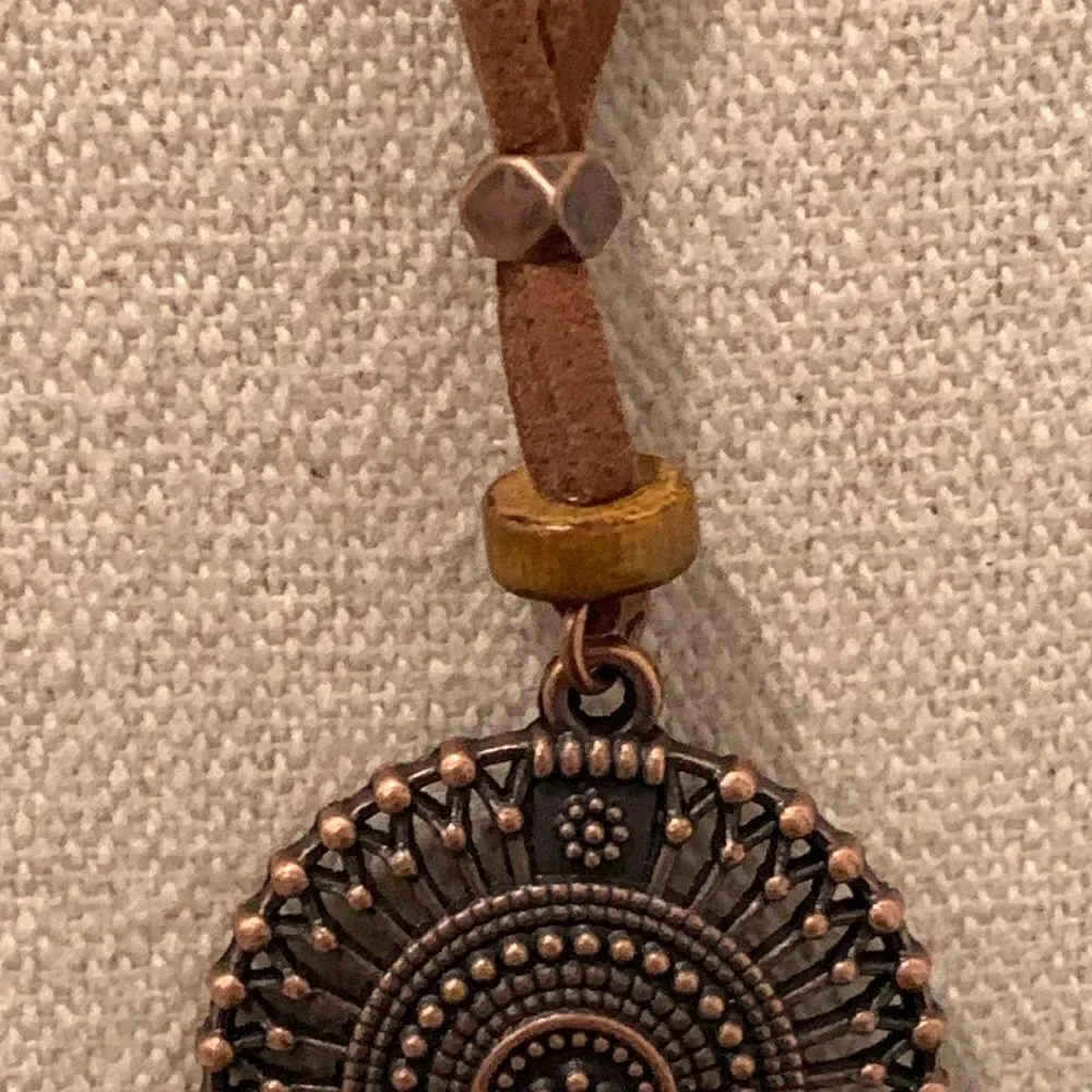Men’s Kai Boho Feather & Tassel Beaded Long Necklace -  Tribal Statement Pendant
